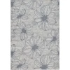 Loomaknoti Breyleigh Cerimia Cream/Blue EB007 9 ft. 10 in. X 12 ft. 10 in. Rectangle Rug