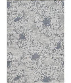 Loomaknoti Breyleigh Cerimia Cream/Blue EB007 9 ft. 10 in. X 12 ft. 10 in. Rectangle Rug