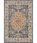 Loomaknoti Alsbrooke Amrenta Blue/Cream EA001 4 ft. X 6 ft. Rectangle Rug