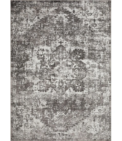 Loomaknoti Rhane Alemern Gray/Cream ER019 7 ft. 10 in. X 9 ft. 10 in. Rectangle Rug