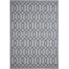 Loomaknoti Breyleigh Chendler Cream/Blue EB001 7 ft. 10 in. X 9 ft. 10 in. Rectangle Rug