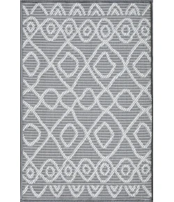 Loomaknoti Breyleigh Calvyn Gray/Cream EB004 2 ft. X 3 ft. Rectangle Rug