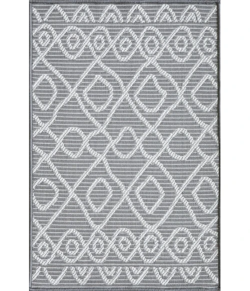 Loomaknoti Breyleigh Calvyn Gray/Cream EB004 2 ft. X 3 ft. Rectangle Rug