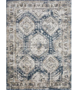 Loomaknoti Kehleigh Auborn Blue/Cream EK011 7 ft. 10 in. X 9 ft. 10 in. Rectangle Rug