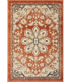 Loomaknoti Malanie Charler Red/Beige EM002 2 ft. X 3 ft. Rectangle Rug