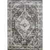 Loomaknoti Rhane Adleigh Gray/Cream ER012 6 ft. 7 in. X 9 ft. 2 in. Rectangle Rug