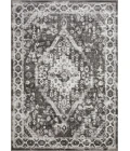 Loomaknoti Rhane Adleigh Gray/Cream ER012 6 ft. 7” X 9 ft. 2” Rectangle Rug