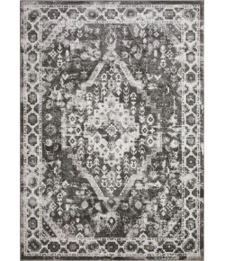 Loomaknoti Rhane Adleigh Gray/Cream ER012 6 ft. 7 in. X 9 ft. 2 in. Rectangle Rug