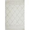 Loomaknoti Kissandrah Bennita Cream/Beige EKI006 3 ft. 3 in. X 5 ft. 3 in. Rectangle Rug