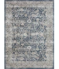 Loomaknoti Kehleigh Oviel Blue/Cream EK013 6 ft. 7 in. X 9 ft. 2 in. Rectangle Rug