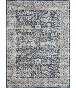 Loomaknoti Kehleigh Oviel Blue/Cream EK013 6 ft. 7 in. X 9 ft. 2 in. Rectangle Rug