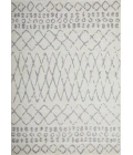 Loomaknoti Kissandrah Barzenski Cream/Gray EKI007 9 ft. 10 in. X 12 ft. 10 in. Rectangle Rug