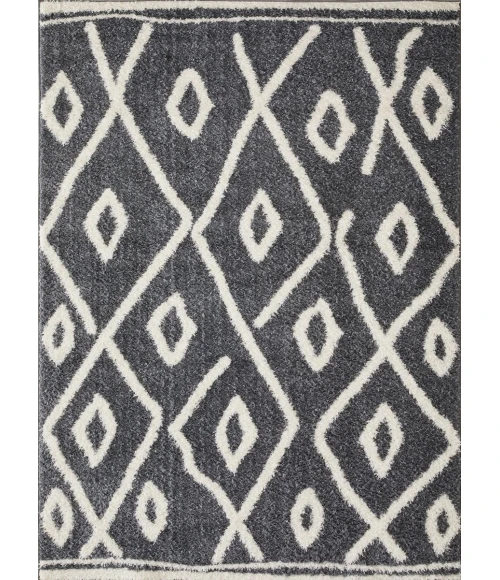 Loomaknoti Vemoa Avonako Blue/Cream EV003 7 ft. 10 in. X 9 ft. 10 in. Rectangle Rug