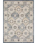 Loomaknoti Kehleigh Dravan Blue/Cream EK001 6 ft. 7 in. X 9 ft. 2 in. Rectangle Rug