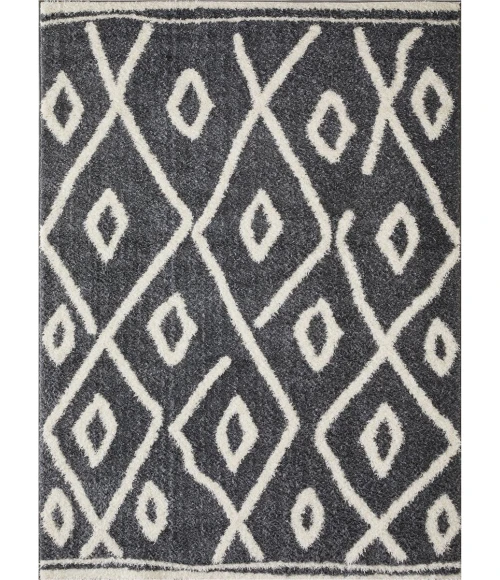 Loomaknoti Vemoa Avonako Blue/Cream EV003 7 ft. 10 in. X 9 ft. 10 in. Rectangle Rug