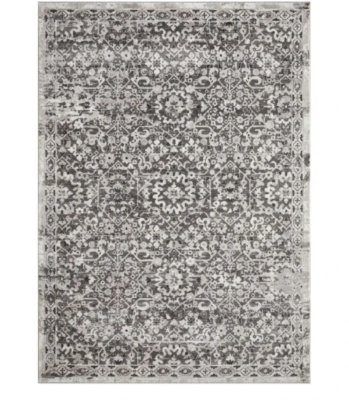 Loomaknoti Rhane Alreka Gray/Cream ER022 9 ft. 10 in. X 12 ft. 10 in. Rectangle Rug
