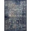 Loomaknoti Aysal Alazah Blue/Cream EAY001 6 ft. 7 in. X 9 ft. 2 in. Rectangle Rug