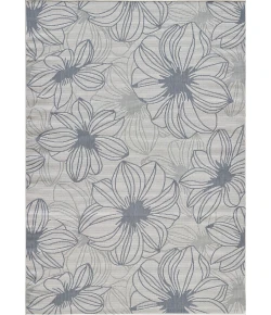 Loomaknoti Breyleigh Cerimia Cream/Blue EB007 7 ft. 10 in. X 9 ft. 10 in. Rectangle Rug