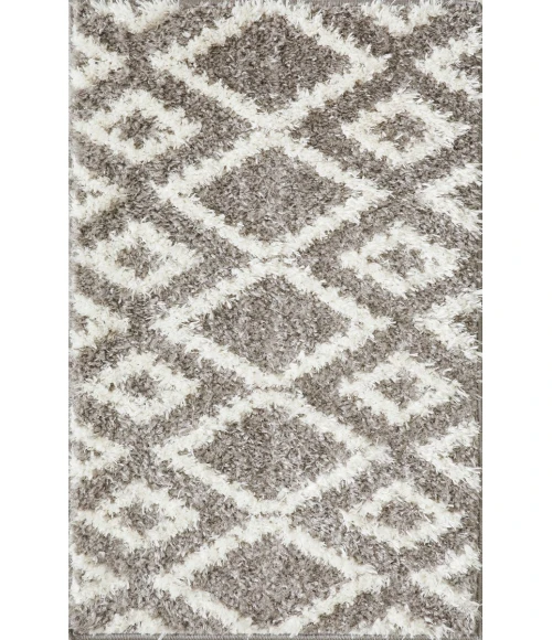 Loomaknoti Vemoa Aslayn Gray/Cream EV002 2 ft.  X 3 ft.  Rectangle Rug