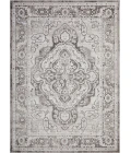 Loomaknoti Rhane Valok Gray/Cream ER003 6 ft. 7 in. X 9 ft. 2 in. Rectangle Rug