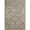 Loomaknoti Celena Asheley Cream/Blue EC006 6 ft. 7 in. X 9 ft. 2 in. Rectangle Rug