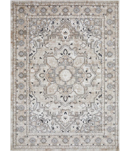 Loomaknoti Kehleigh Avalie Cream/Beige EK017 9 ft. 10 in. X 12 ft. 10 in. Rectangle Rug