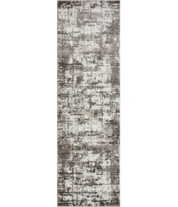 Loomaknoti Rhane Vailin Gray/Cream ER001 2 ft. X 6 ft. 7 in. Rectangle Rug