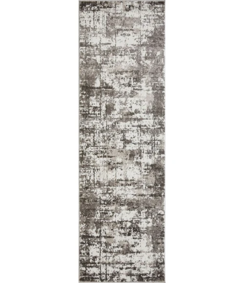 Loomaknoti Rhane Vailin Gray/Cream ER001 2 ft. X 6 ft. 7 in. Rectangle Rug