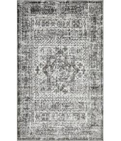 Loomaknoti Rhane Andallie Gray/Cream ER016 3 ft. 3 in. X 5 ft. 3 in. Rectangle Rug