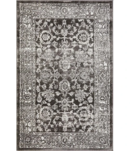 Loomaknoti Rhane Vaild Gray/Cream ER006 3 ft. 3 in. X 5 ft. 3 in. Rectangle Rug