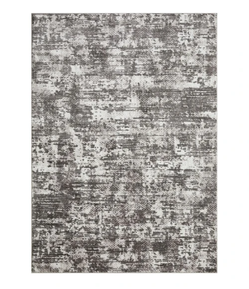 Loomaknoti Rhane Afrey Gray/Cream ER008 6 ft. 7” X 9 ft. 2” Rectangle Rug