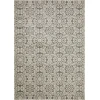Loomaknoti Celena Alizia Cream/Blue EC002 7 ft. 10 in. X 9 ft. 10 in. Rectangle Rug