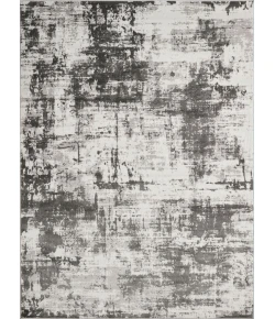 Loomaknoti Rhane Vearali Gray/Cream ER002 7 ft. 10 in. X 9 ft. 10 in. Rectangle Rug