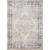 Loomaknoti Kehleigh Zayari Cream/Blue EK006 7 ft. 10 in. X 9 ft. 10 in. Rectangle Rug
