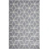 Loomaknoti Kissandrah Beraddo Gray/Cream EKI003 3 ft. 3 in. X 5 ft. 3 in. Rectangle Rug