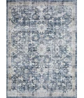 Loomaknoti Kehleigh Azbailie Blue/Cream EK015 6 ft. 7 in. X 9 ft. 2 in. Rectangle Rug