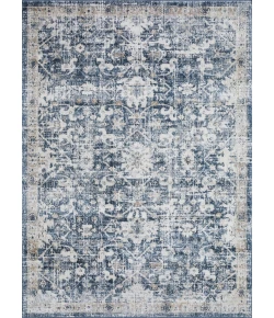 Loomaknoti Kehleigh Azbailie Blue/Cream EK015 6 ft. 7 in. X 9 ft. 2 in. Rectangle Rug