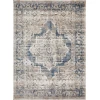 Loomaknoti Kehleigh Alarik Blue/Cream EK005 6 ft. 7 in. X 9 ft. 2 in. Rectangle Rug