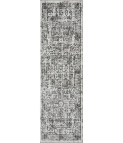 Loomaknoti Rhane Aberd Gray/Cream ER007 2 ft. X 6 ft. 7 in. Rectangle Rug