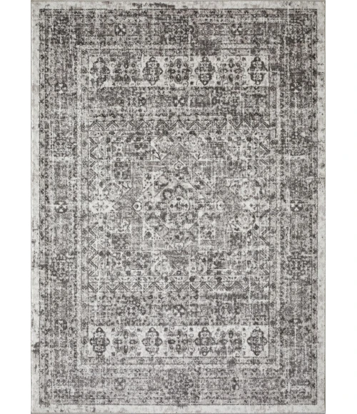 Loomaknoti Rhane Aberd Gray/Cream ER007 9 ft. 10 in. X 12 ft. 10 in. Rectangle Rug