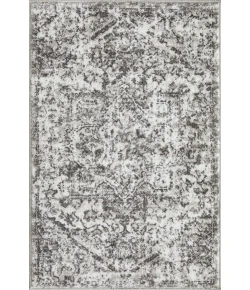Loomaknoti Rhane Alemern Gray/Cream ER019 2 ft. X 3 ft. Rectangle Rug