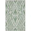 Loomaknoti Breyleigh Calitrah Cream/Green EB005 2 ft. X 3 ft. Rectangle Rug