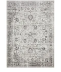 Loomaknoti Rhane Allory Gray/Cream ER014 9 ft. 10 in. X 12 ft. 10 in. Rectangle Rug