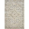 Loomaknoti Kehleigh Abrem Cream/Blue EK003 4 ft. X 6 ft. Rectangle Rug