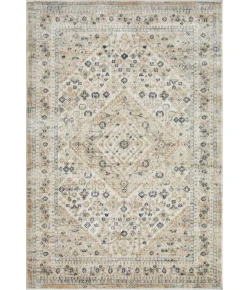 Loomaknoti Kehleigh Abrem Cream/Blue EK003 4 ft. X 6 ft. Rectangle Rug