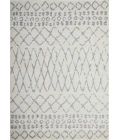 Loomaknoti Kissandrah Barzenski Cream/Gray EKI007 9 ft. 10 in. X 12 ft. 10 in. Rectangle Rug