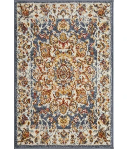 Loomaknoti Alsbrooke Amrenta Blue/Cream EA001 2 ft. X 3 ft. Rectangle Rug