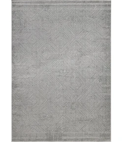 Loomaknoti Breyleigh Carzon Gray/Gray EB003 7 ft. 10 in. X 9 ft. 10 in. Rectangle Rug