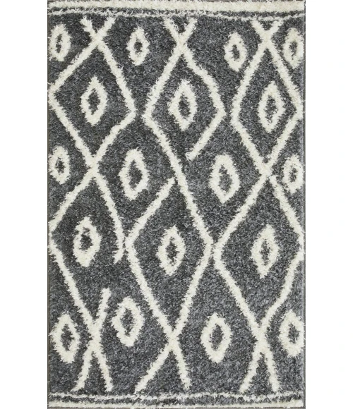 Loomaknoti Vemoa Avonako Blue/Cream EV003 3 ft. 3” X 5 ft. 3” Rectangle Rug