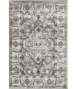 Loomaknoti Rhane Alvner Gray/Cream ER018 2 ft. X 3 ft. Rectangle Rug